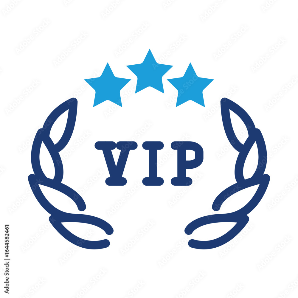 Aufkleber vip colored icon vector design good for web or mobile app
