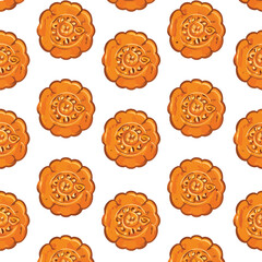 Golden Mooncakes Pattern