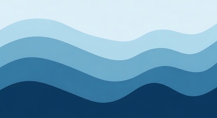 Serene Abstract Waves in Shades of Blue for Relaxing and Calming Visual Experience