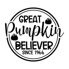 Great Pumpkin Believer Since 1966 Svg