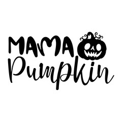 Mama Pumpkin Svg