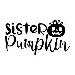 Sister Pumpkin Svg