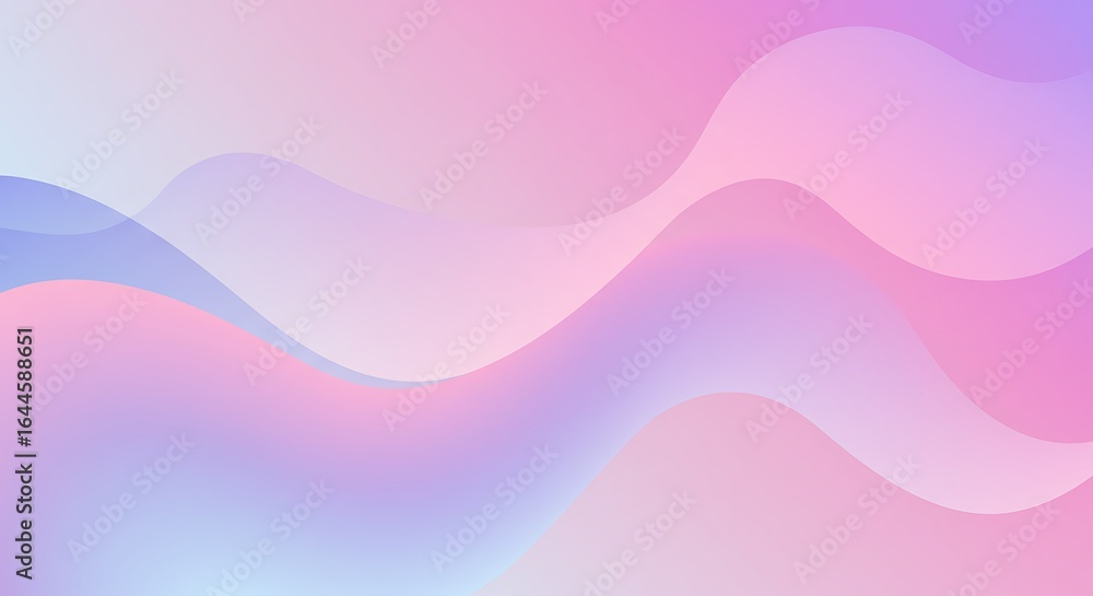 Aufkleber abstract fluid pastel waves background - soft and smooth gradient for design
