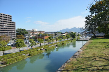 Fototapeta premium 熊本県の八代城跡の風景（続百名城）