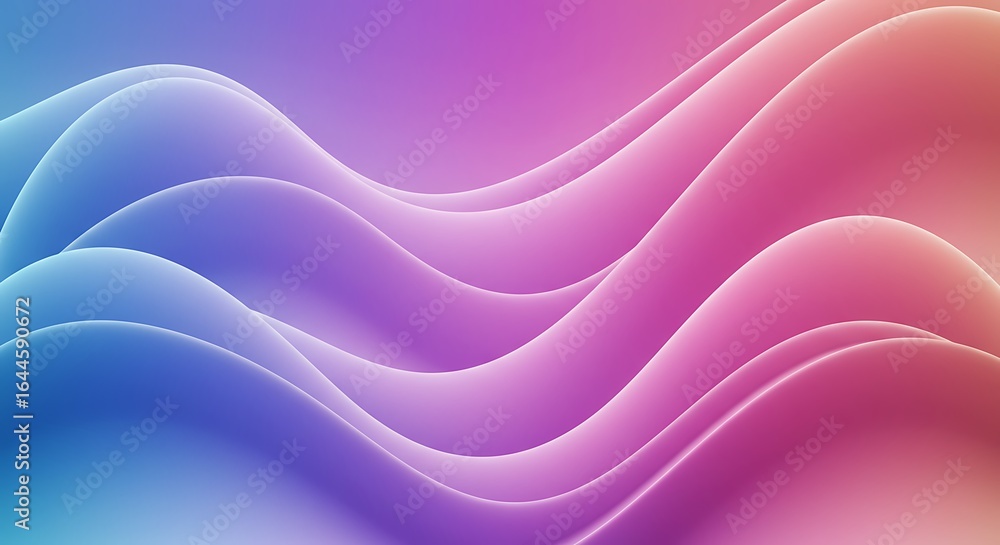 Aufkleber abstract wave pattern with gradient colors, perfect for background or design elements