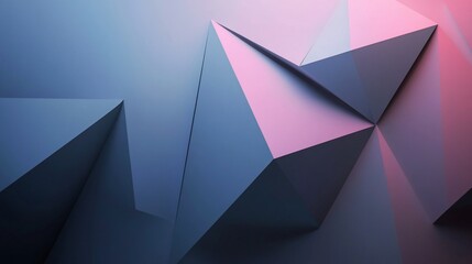 Abstract geometric background with triangles and soft light gradient effect