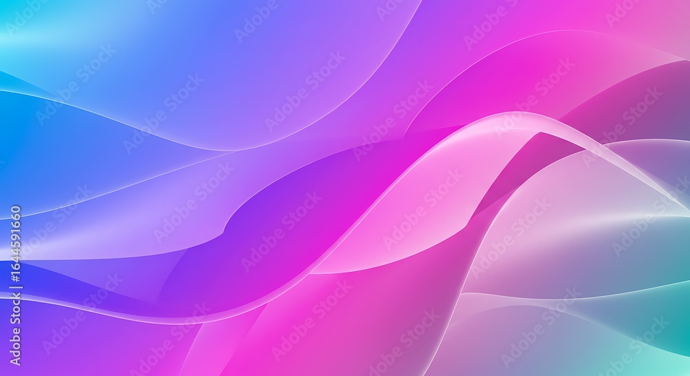 Poster vibrant abstract wave pattern background with smooth flowing lines and a dynamic gradient of blue, p