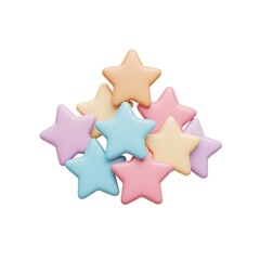 Obraz premium Pastel Star Cluster Illustration