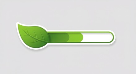 Leaf-shaped progress bar