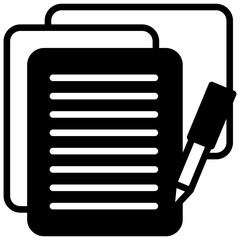 Edit Icon Mini Illustration Icon. Use For Modern Concept, Print, Ui, Ux Kit, Web And App Development. Vector Related To Office, Education, Examination And More