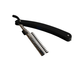 man foldable shaver tool isolated