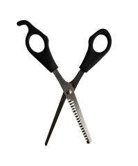 barber scissors isolated on white