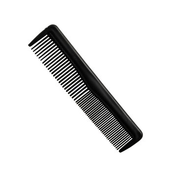 black barber comb isolated on white