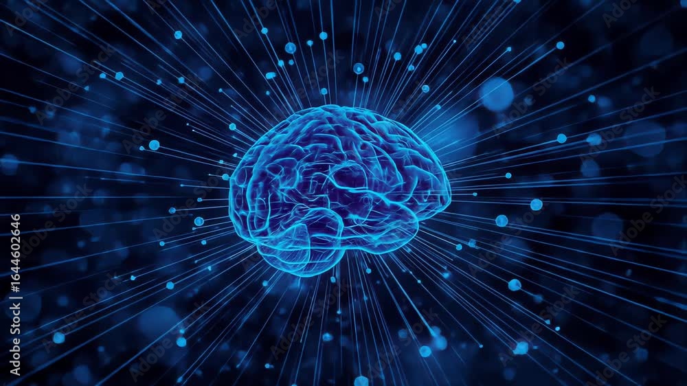 Aufkleber brain power, unveiling neural networks and cognitive functionality in action