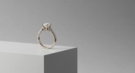 Elegant diamond engagement ring