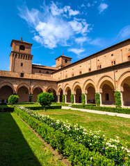 Fototapeta premium Historic courtyard architecture outdoor setting