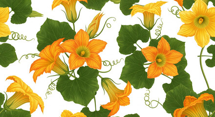 seamless pattern with flowers