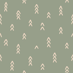 seamless pattern with arrows in muted sage green
