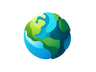Earth icon, transparent background