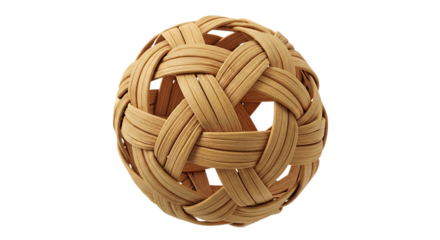 Sepak Takraw Ball Isolated on Transparent Background