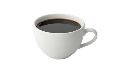 Obraz premium Artistic Coffee Cup Isolated on Transparent Background