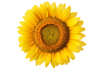 Obraz premium Sunflower on a transparent background