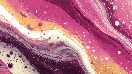 Abstract fluid acrylic painting