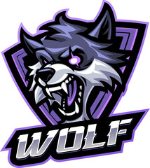 Wolf head mascot