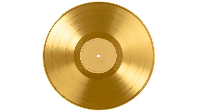 Gold record, top view