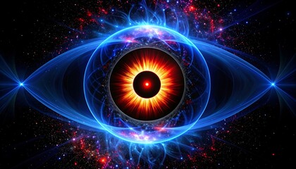 Abstract eye digital art