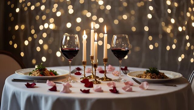 Makan Malam Romantis dengan Lilin