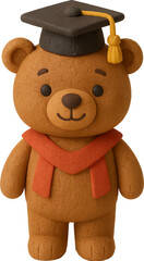 Cute Bear Graduate with Cap and Gown