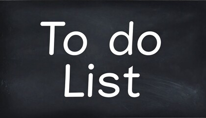 Obraz premium Chalkboard style To Do List