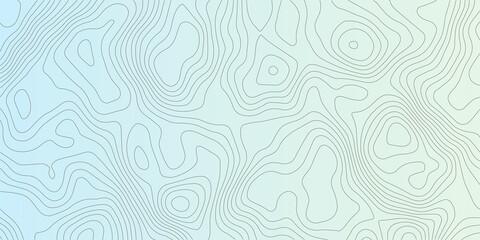 Abstract topoography Contour Line Design – Minimal Topographic Terrain Map Pattern with Smooth Curves and Blue Gradient