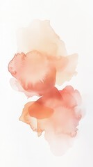 Abstract watercolor painting in serene studio setting