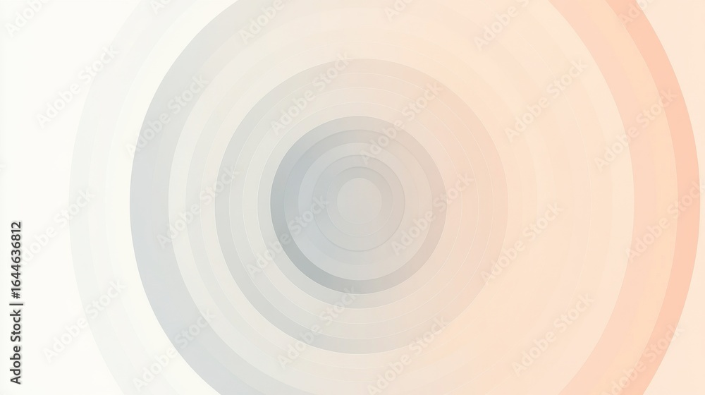 Poster abstract concentric circles in a digital environment
