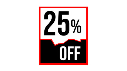 Sale of special offers. Discount with the price is 25. Pstickers for the sale with discount and special offers. Best offer, best price for sale. Labels for promotion, advertising