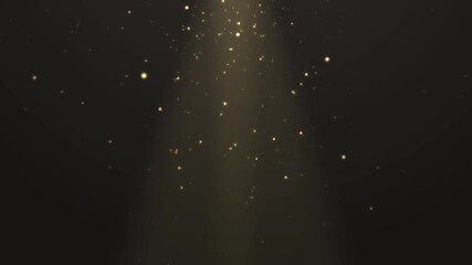 Light spot, sunlight from the top and floating particles video background - Powered by Adobe