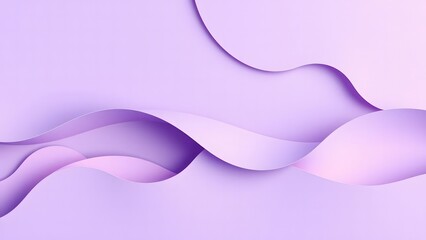  Elegant Soft Purple Abstract Layered Paper Art