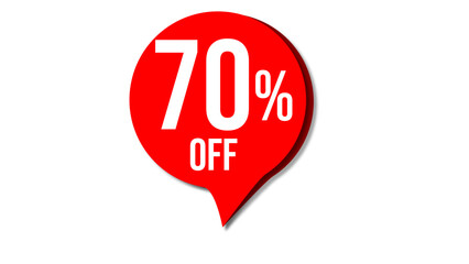 Sale of special offers. Discount with the price is 70. Pstickers for the sale with discount and special offers. Best offer, best price for sale. Labels for promotion, advertising