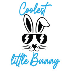 Obraz premium coolest little bunny lettering easter