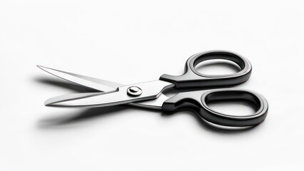 Obraz premium Close-up of sleek metal scissors