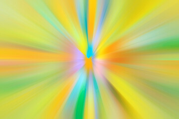Obraz premium Abstract radial blur zoom in yellow tones