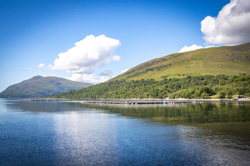 loch linnhe, mountains near fort william, scotland, loch, lake, uk