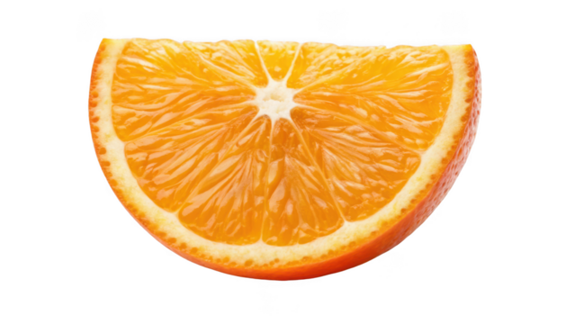 orange slice isolated on transparent background