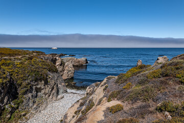 Soberanes Creek. Soberanes Point Trail, California State Route 1, Monterey County, California. Santa Lucia Range.	
