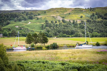 caledonian canal, neptun's staircase, highlands, boats, scotland, uk © Andrea Aigner