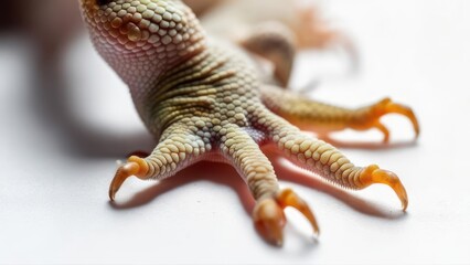 Close-up lizard foot