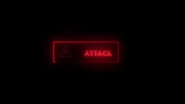 System hack security breach computer hacking warning message hacked alert blackmailing virus countdown until deletion ,concept of computer security, 4k Animation