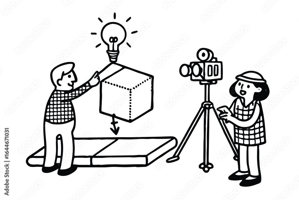 Aufkleber team collaborating on digital content creation and workflow optimization